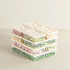 Diepvriesbakjes Set - 9 Delig - Met Deksel