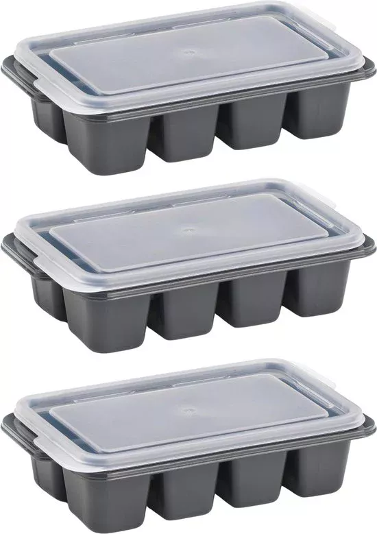 Mini Ijsblokjesvorm Set - 3 Delig